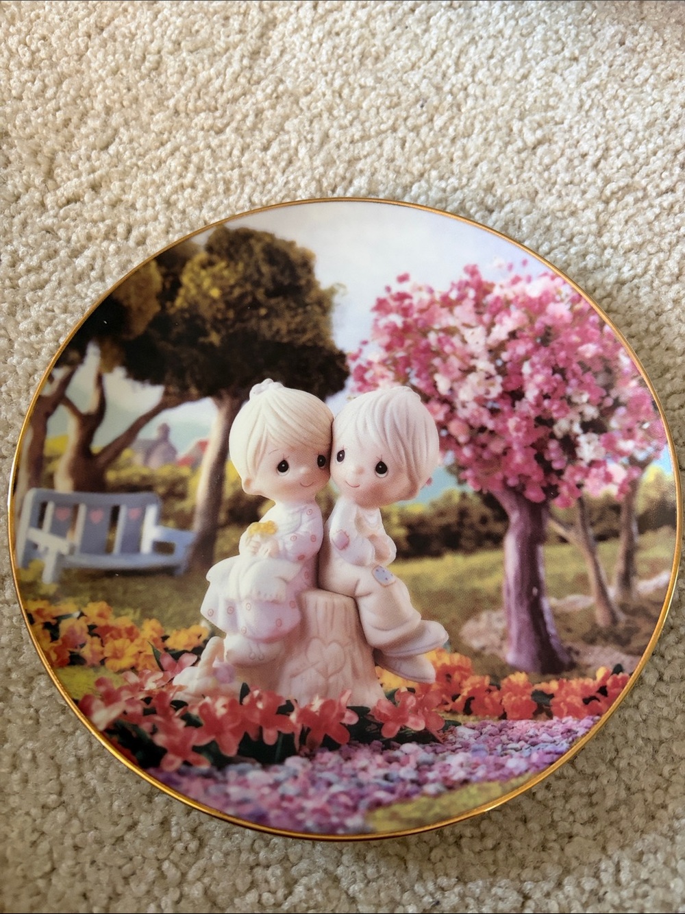 The Hamilton Collection 1993 Precious Moments “Love One Another” Collector Plate
